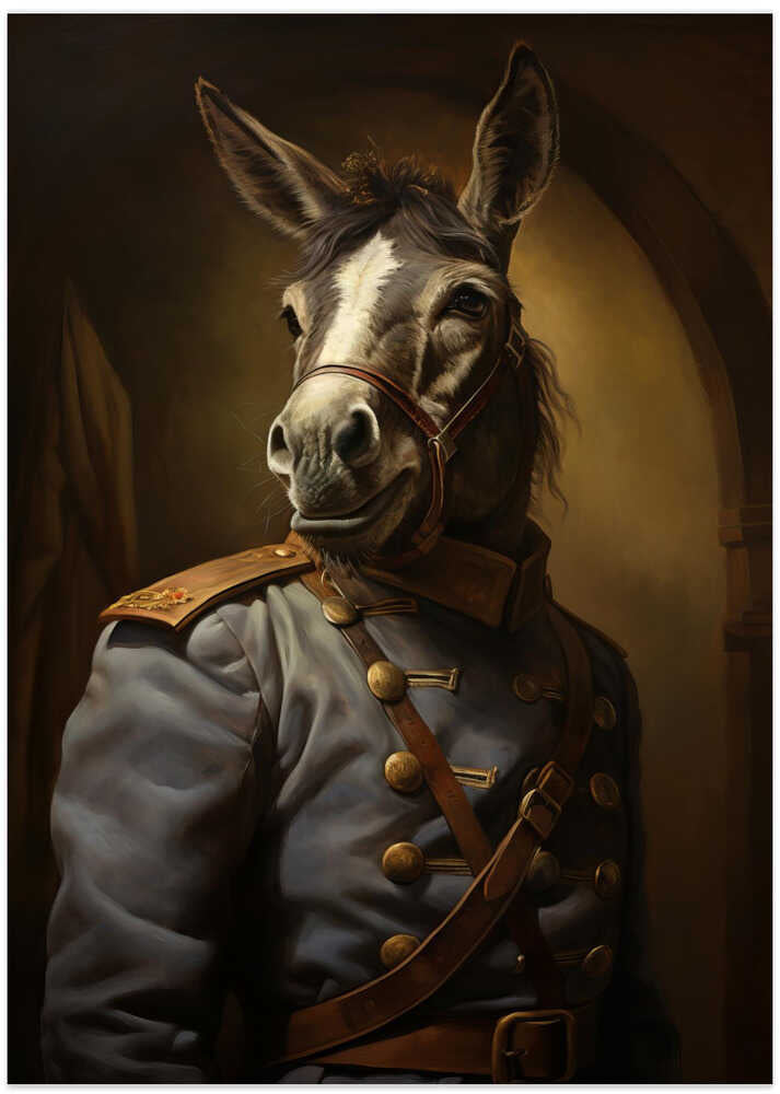 Donkey In Costume 3 - Art Print by Bilge Paksoylu