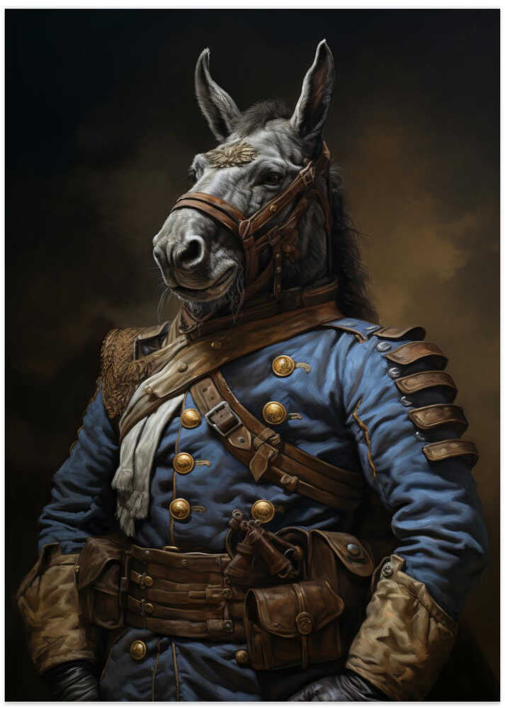 Donkey In Costume 4 - Art Print by Bilge Paksoylu