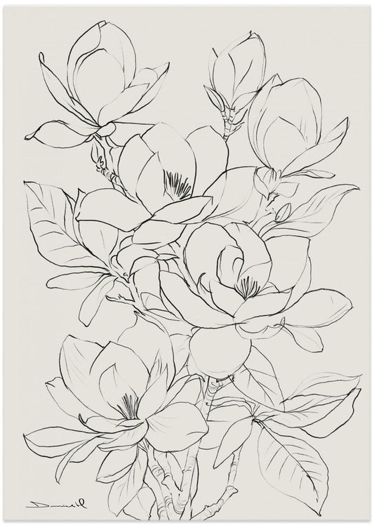 Magnolia Tree - Art Print by Dan Hobday