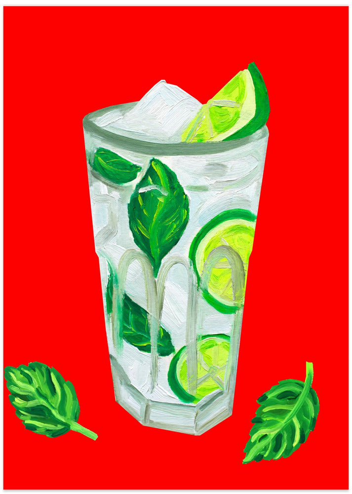 Mojito Extra Mint - Art Print by Alice Straker
