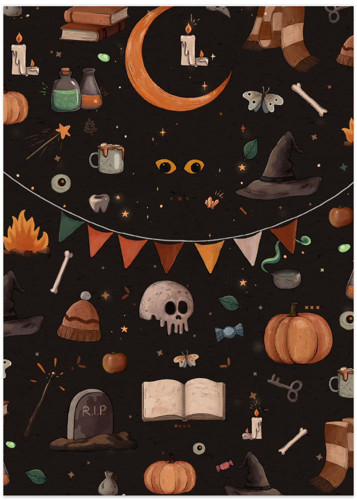Halloween Theme - Art Print by Xuan Thai