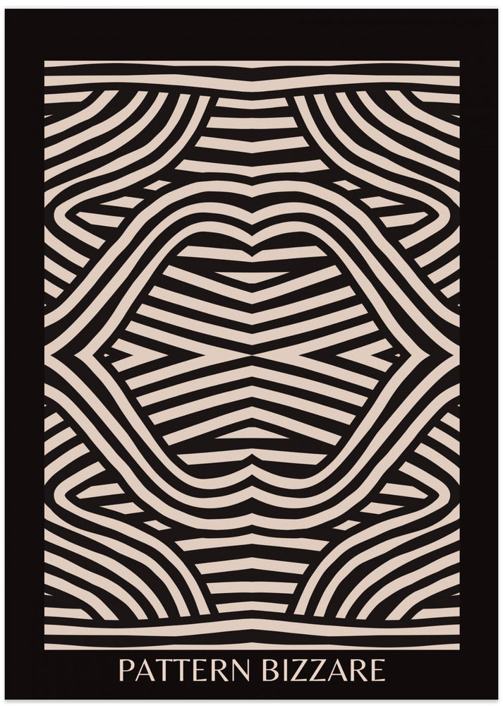 Black Pattern Bizarre - Art Print by Little Dean
