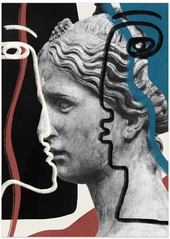 Line Art and Sculpture - Art Print by Little Dean