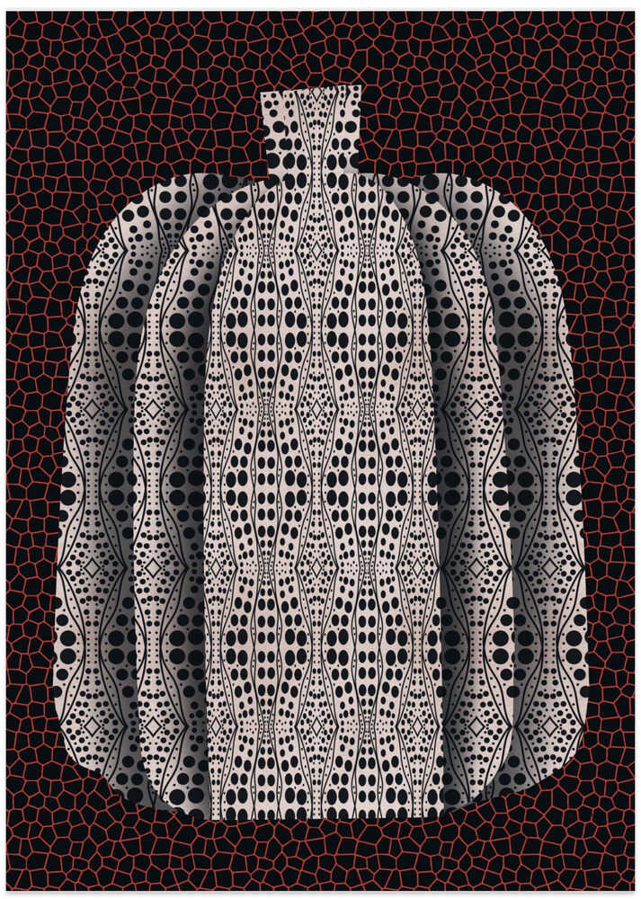 Polka Dot Pumpkin - Art Print by Little Dean