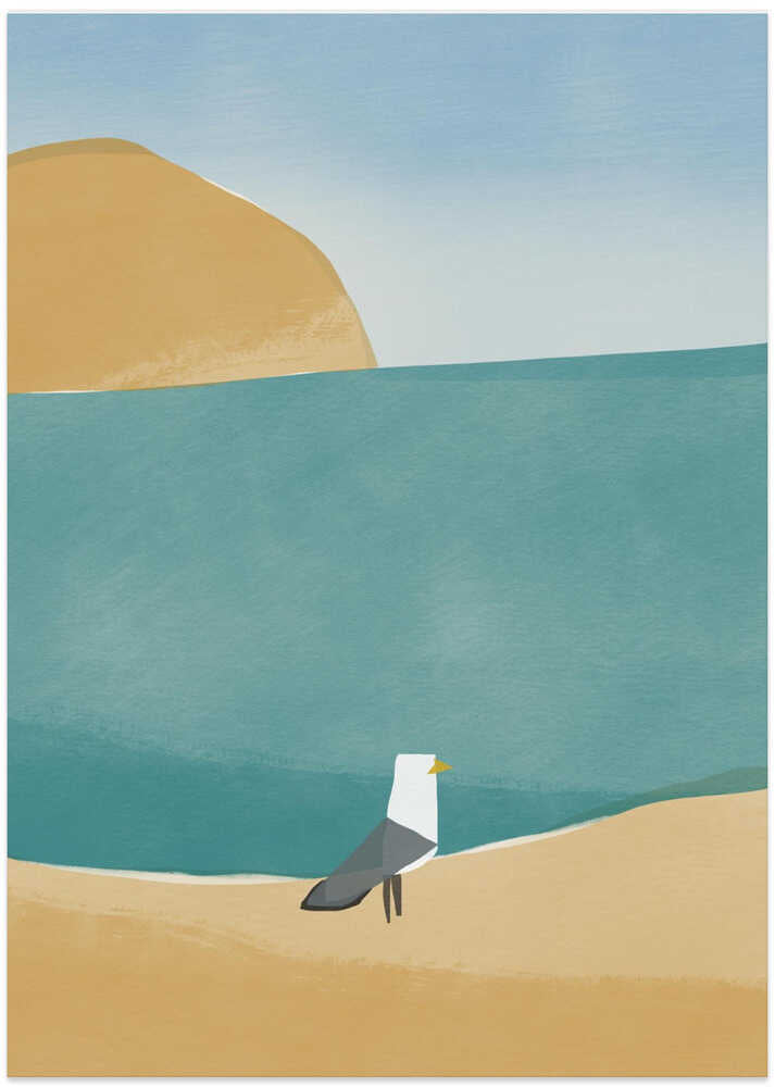 Seaside Serenity - Art Print by Little Dean