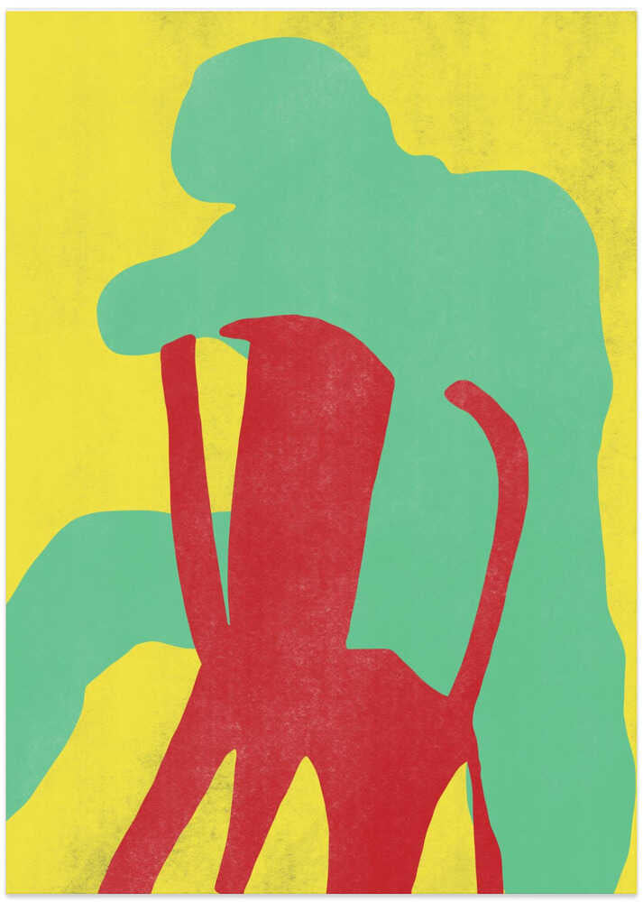 Minimalistic Abstract Silhouettes - Art Print by Little Dean