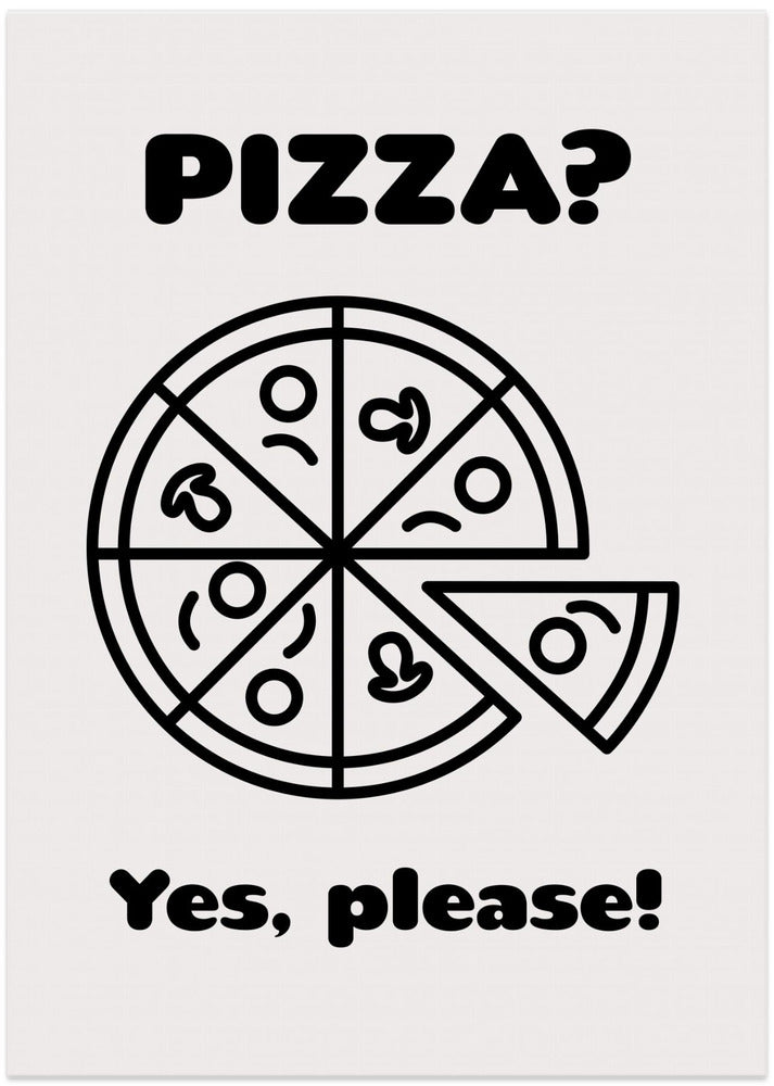 Pizza - Art Print by FINE FINE STUFF