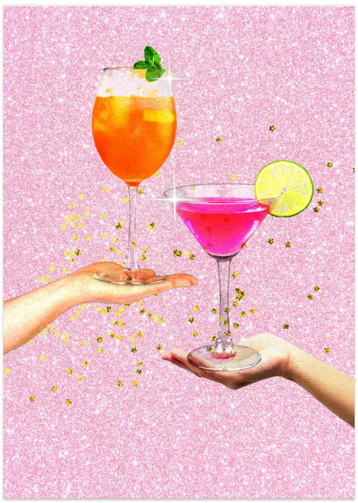 Sparkling Cheers - Art Print by Athene Fritsch