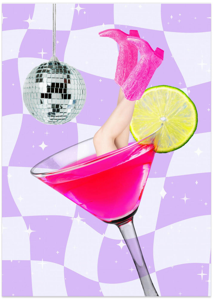 Disco Drink Delight - Art Print by Athene Fritsch