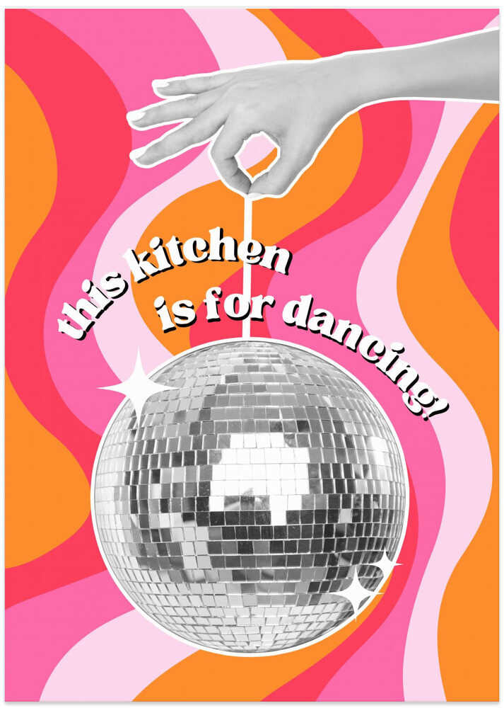 Disco Kitchen Vibes - Art Print by Athene Fritsch
