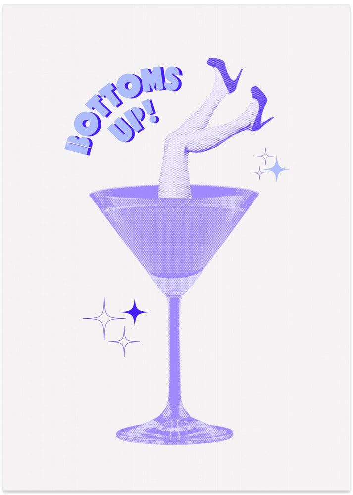 Cocktail Glam Dive - Art Print by Athene Fritsch