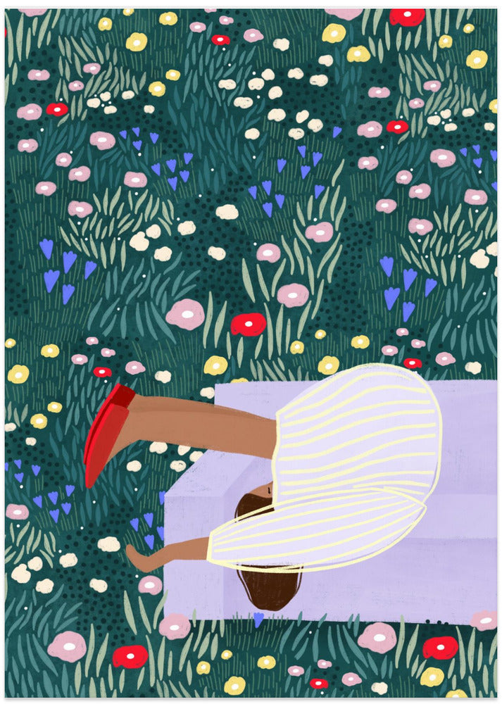 Daydream in Blooms - Art Print by Bea Müller