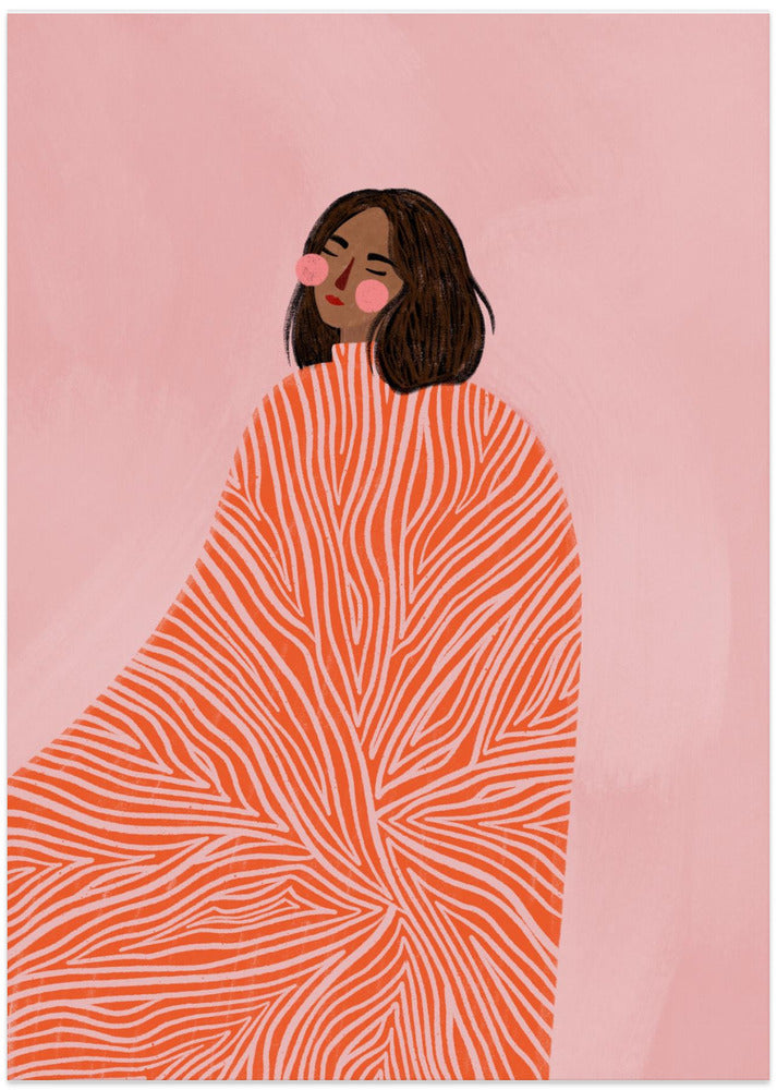 The Woman With the Swirls - Art Print by Bea Müller