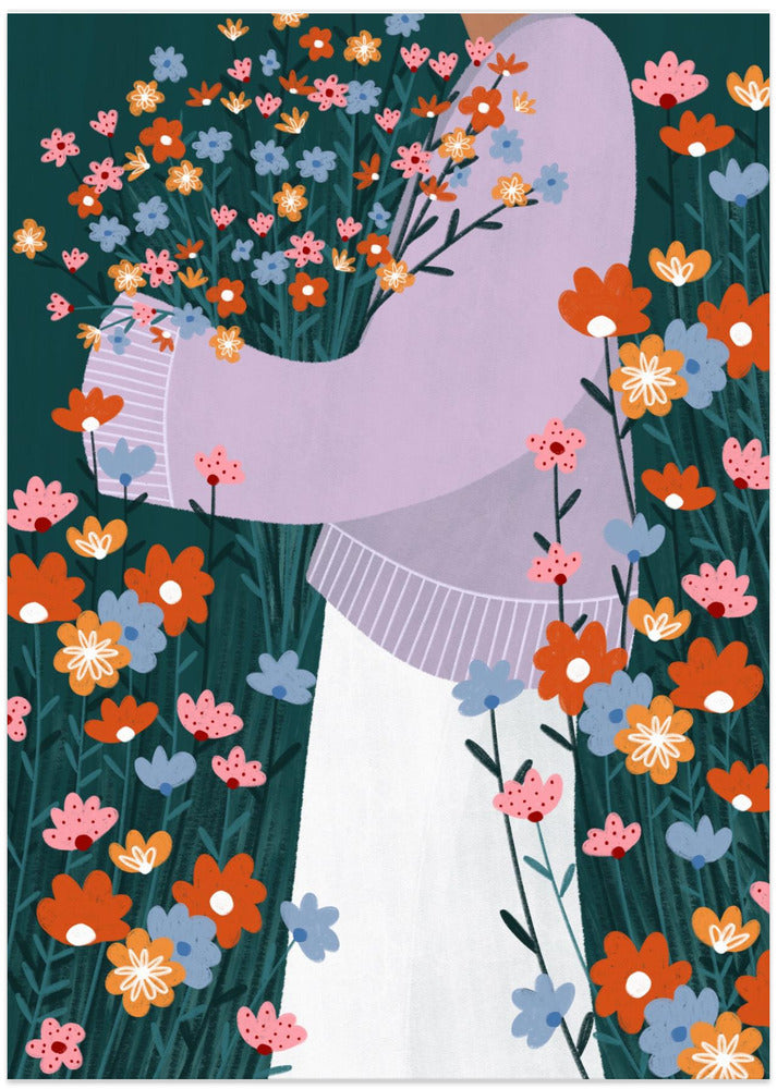 Wildflower Garden - Art Print by Bea Müller