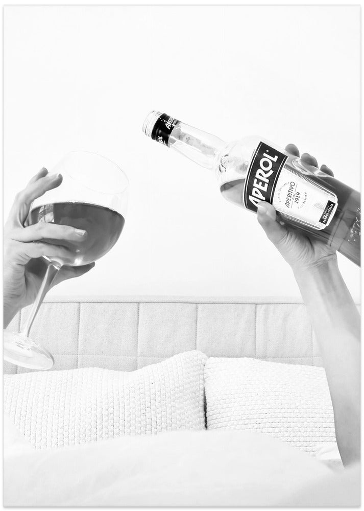 Aperol In Bed Close - Art Print by Pictufy Studio III