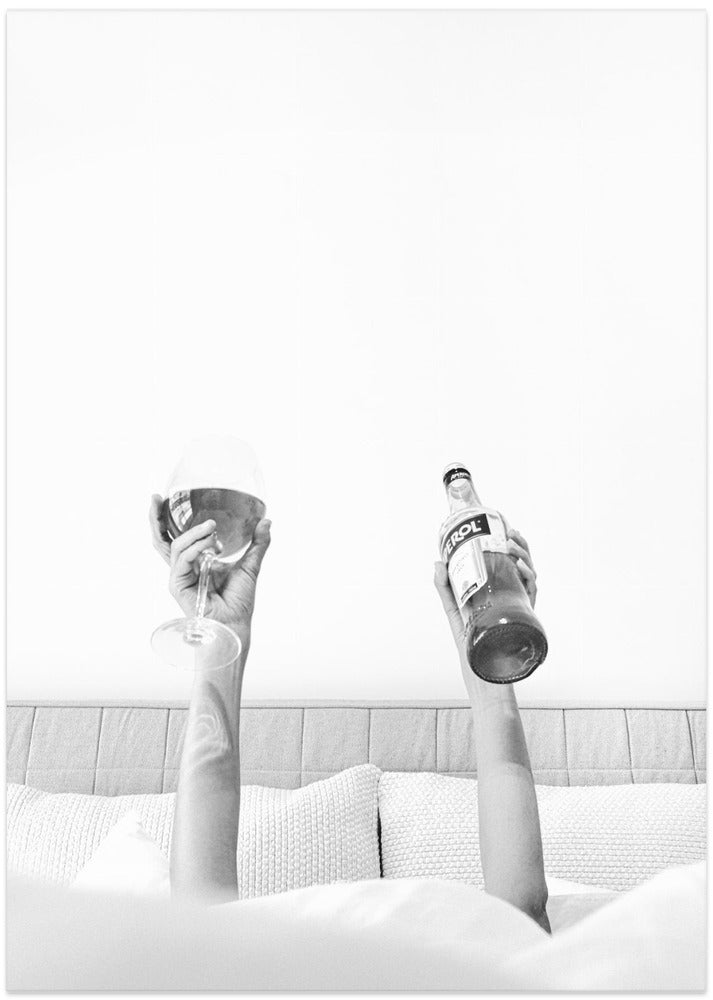 Aperol In Bed Grainy - Art Print by Pictufy Studio III