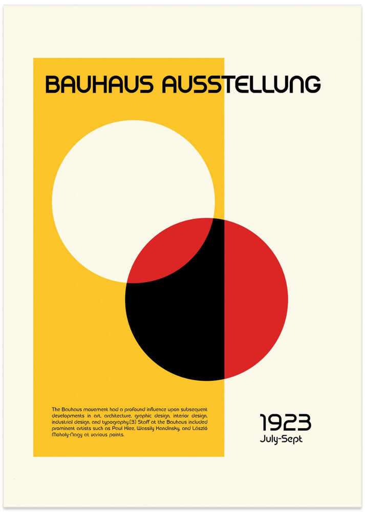 Bauhaus Ausstellung - Art Print by Retrodrome Exhibition Poster