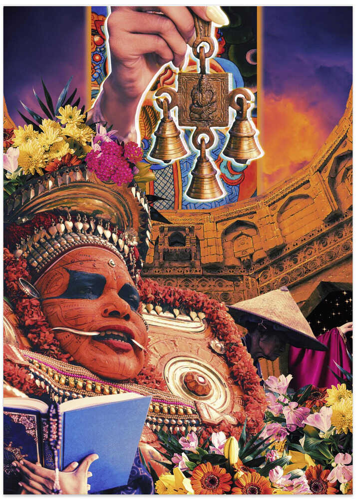 Retro Fantasy Culture Collage - Art Print by CosmoZach