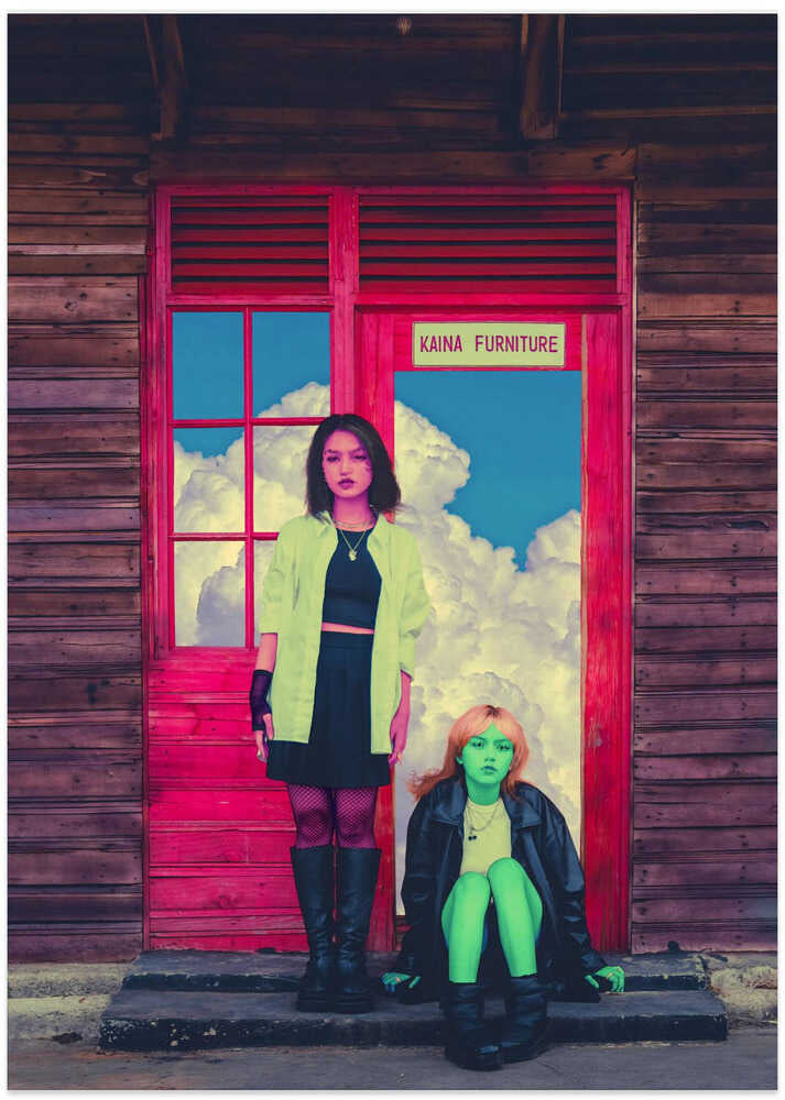 Pink &amp; Green - Art Print by CosmoZach