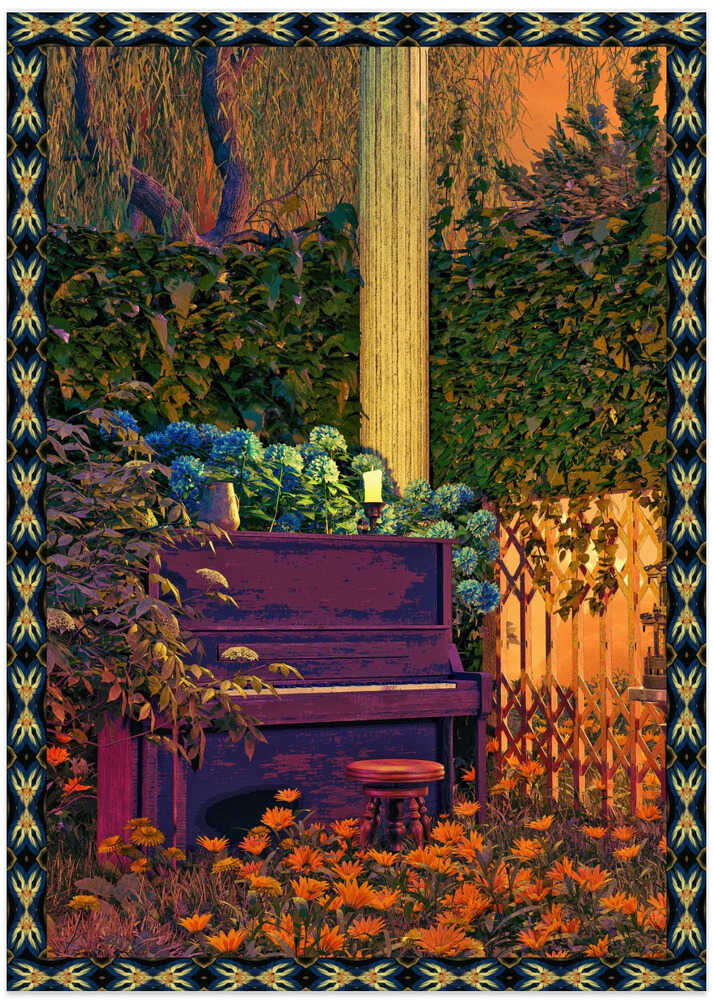 PIANO IN FOREST - Art Print by CosmoZach