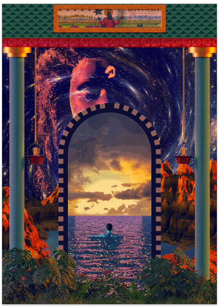 PORTAL TO AN OCEAN - Art Print by CosmoZach