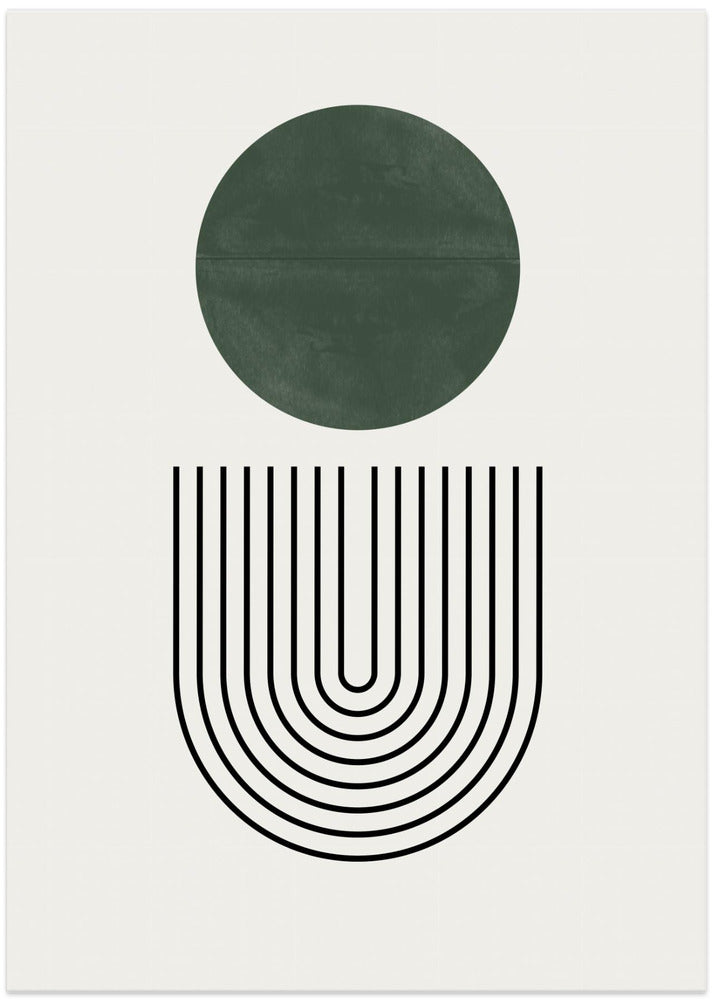 Circle and Lines - Art Print by THE MIUUS STUDIO