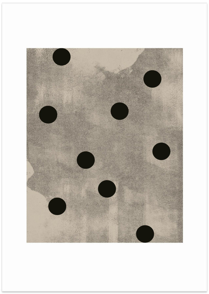 Monochrome Circles - Art Print by THE MIUUS STUDIO