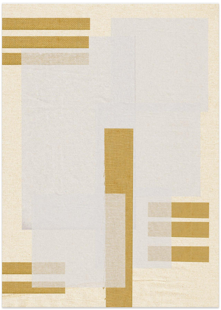 Golden Geometric Flow - Art Print by THE MIUUS STUDIO