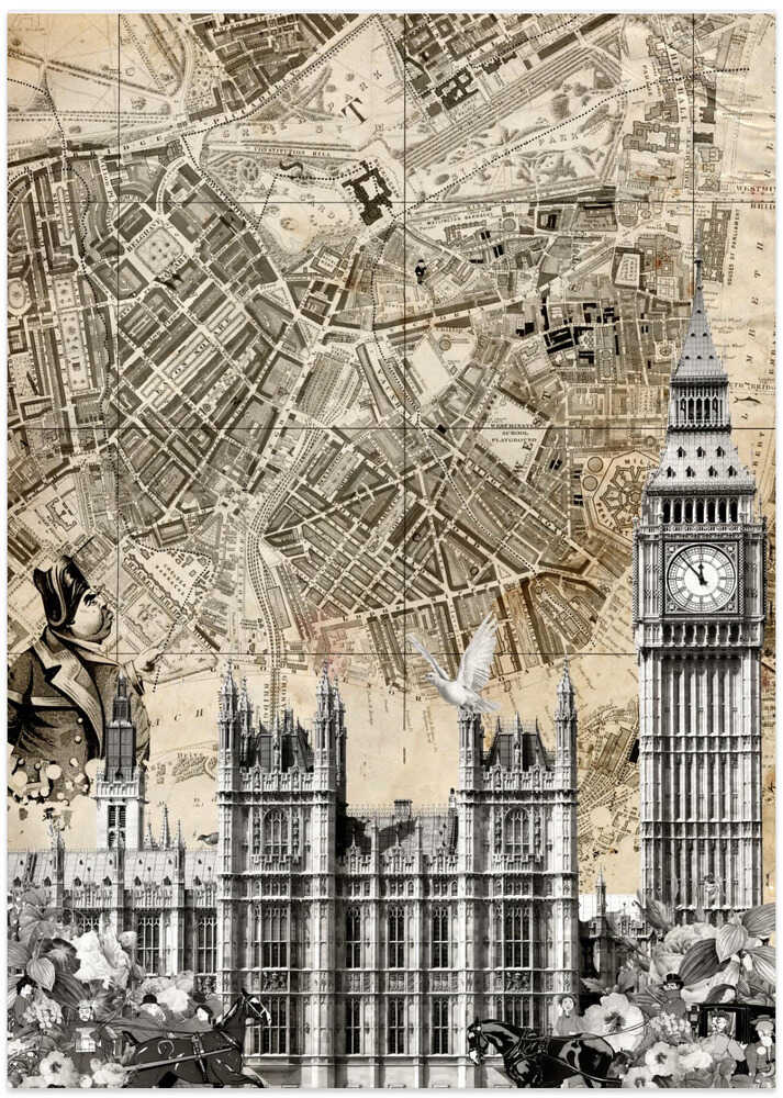 London Westminster (City Breaks) - Art Print by Simon Goggin Travel Poster