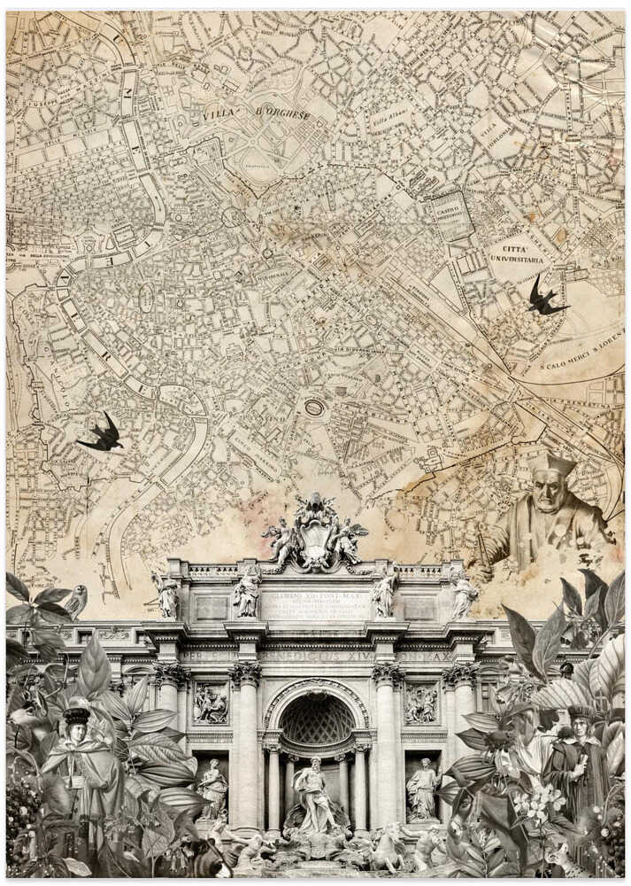 Rome (City Break) - Art Print by Simon Goggin Travel Poster