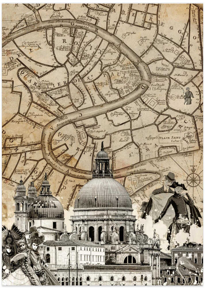 Venice (City Breaks) - Art Print by Simon Goggin Travel Poster