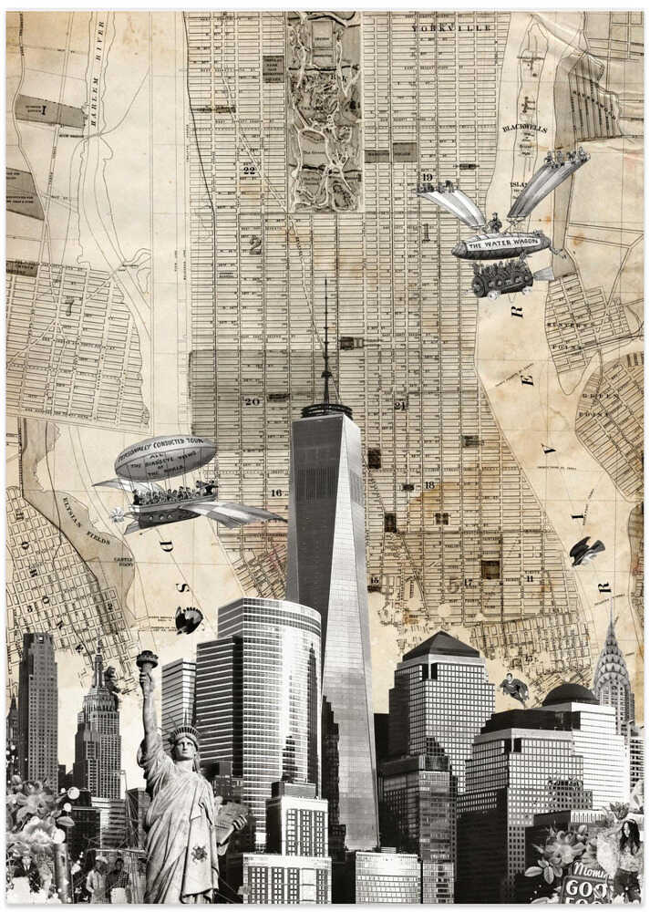 New York (City Breaks) - Art Print by Simon Goggin Travel Poster
