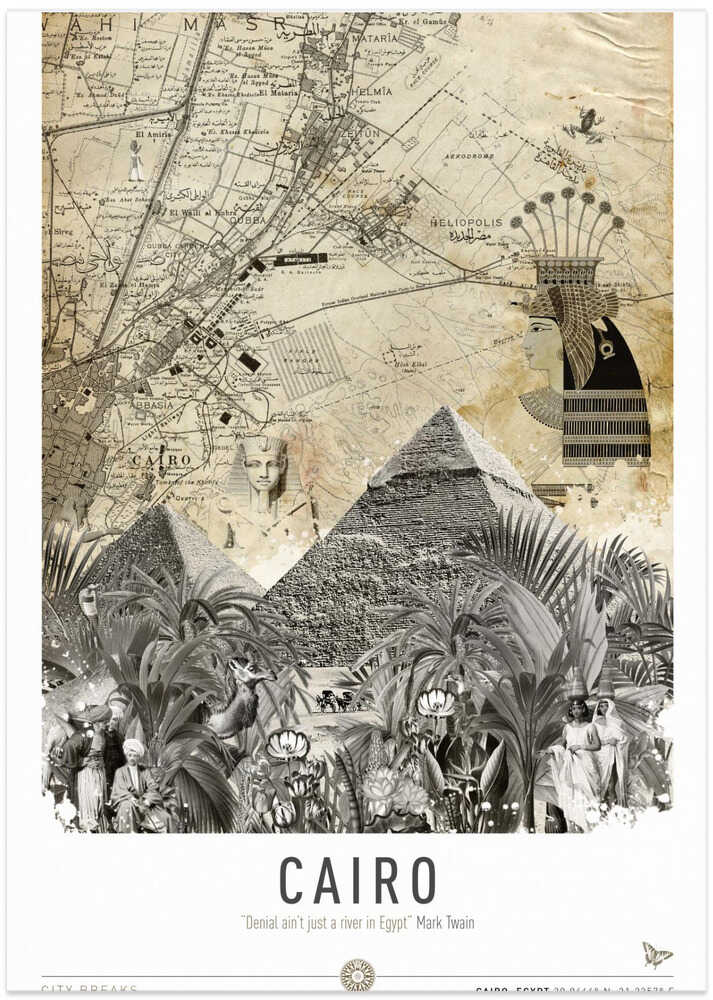 Cairo (City Breaks) - Art Print by Simon Goggin Travel Poster