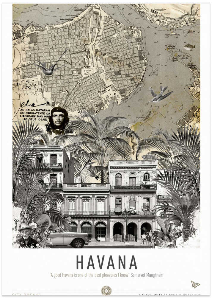 Havana (City Breaks) - Art Print by Simon Goggin Travel Poster