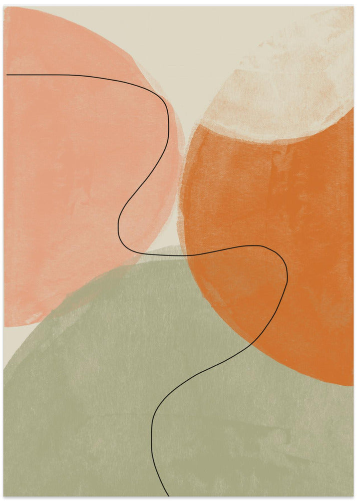 Soft Curves Dance - Art Print by THE MIUUS STUDIO