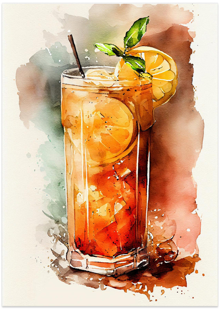 Drinks cocktail - Art Print by Justyna Jaszke