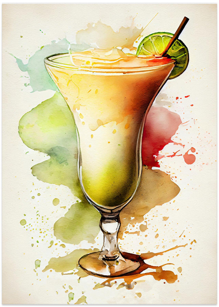Drinks cocktail - Art Print by Justyna Jaszke