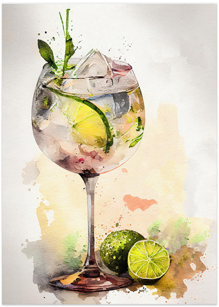 Drinks cocktail - Art Print by Justyna Jaszke