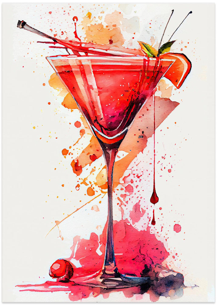 Drinks cocktail - Art Print by Justyna Jaszke
