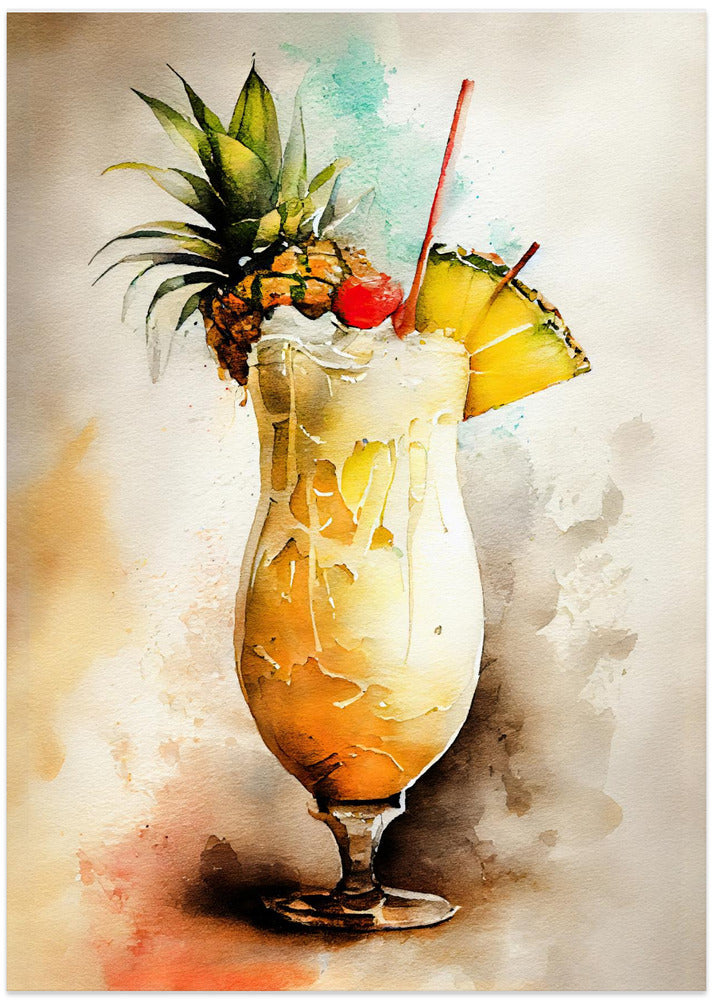 Drinks cocktail - Art Print by Justyna Jaszke