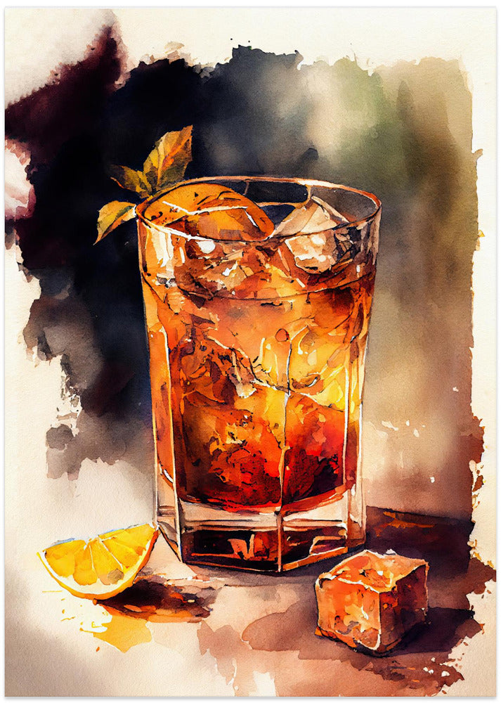 Drinks cocktail - Art Print by Justyna Jaszke