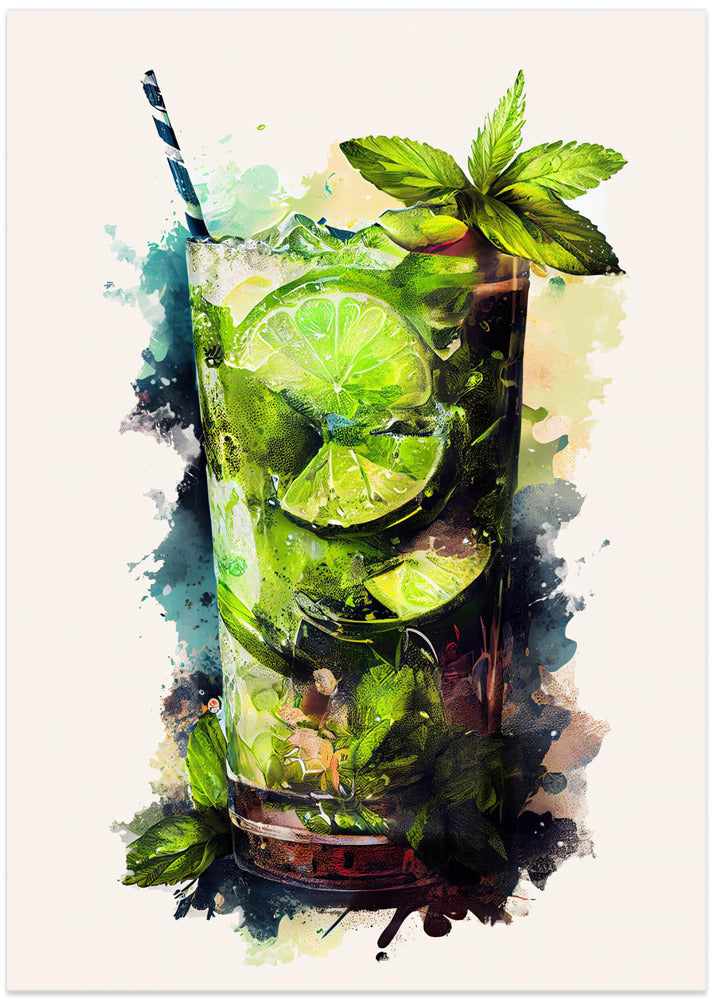Drinks cocktail - Art Print by Justyna Jaszke