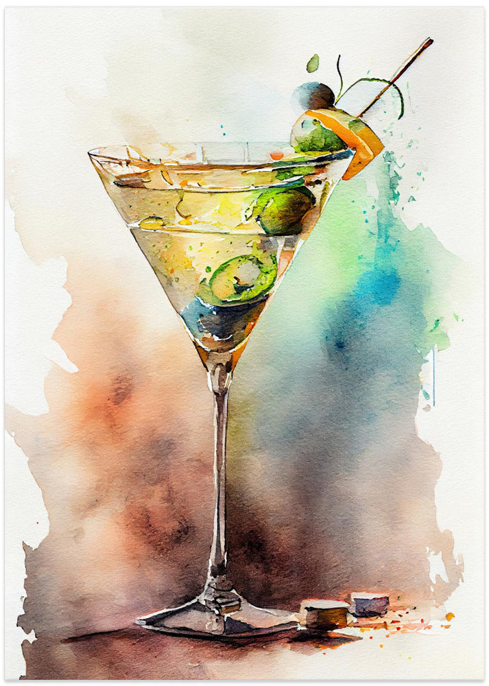 Drinks cocktail - Art Print by Justyna Jaszke