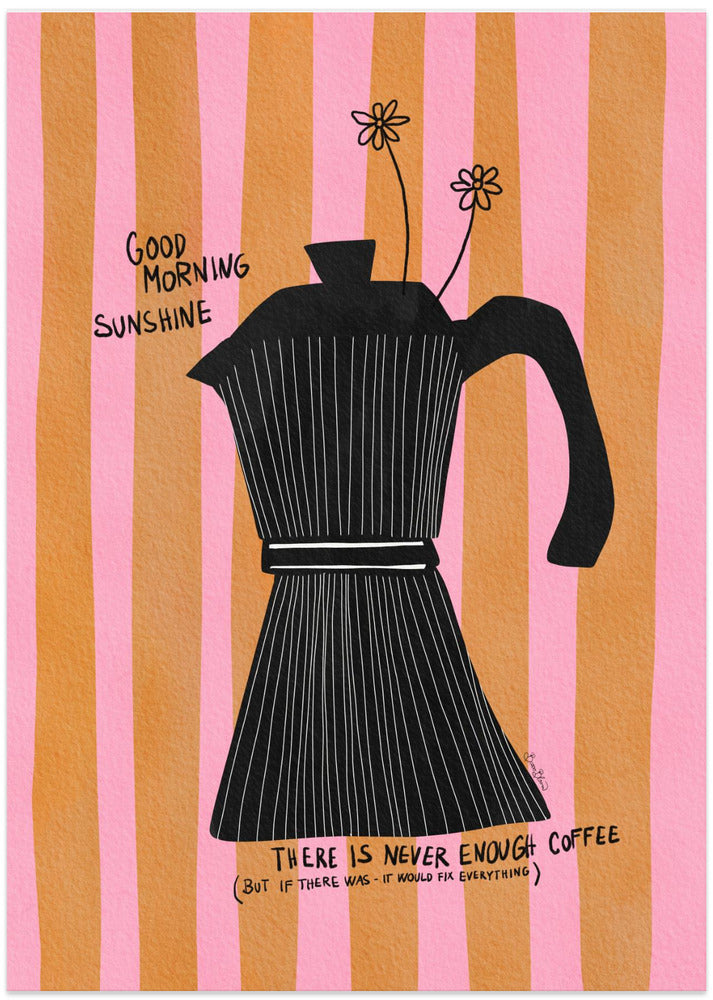 Mocca Coffee Sunshine - Art Print by Baroo Bloom