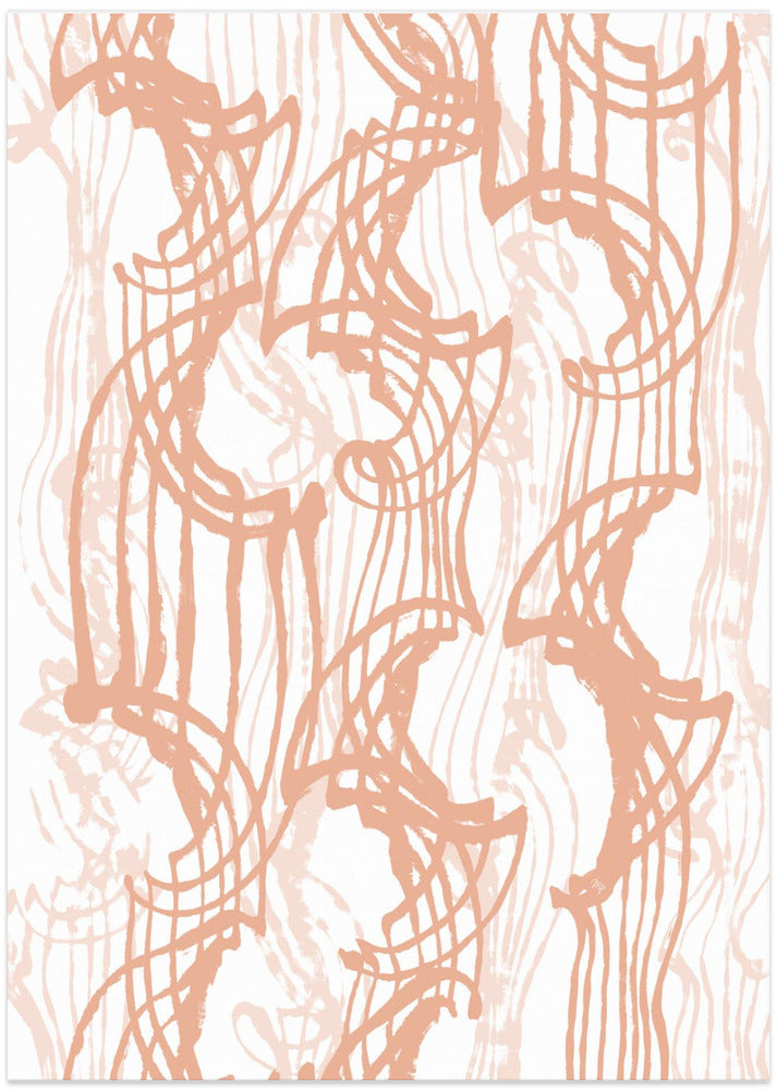 Patterns And Curved Lines - Art Print by Martina