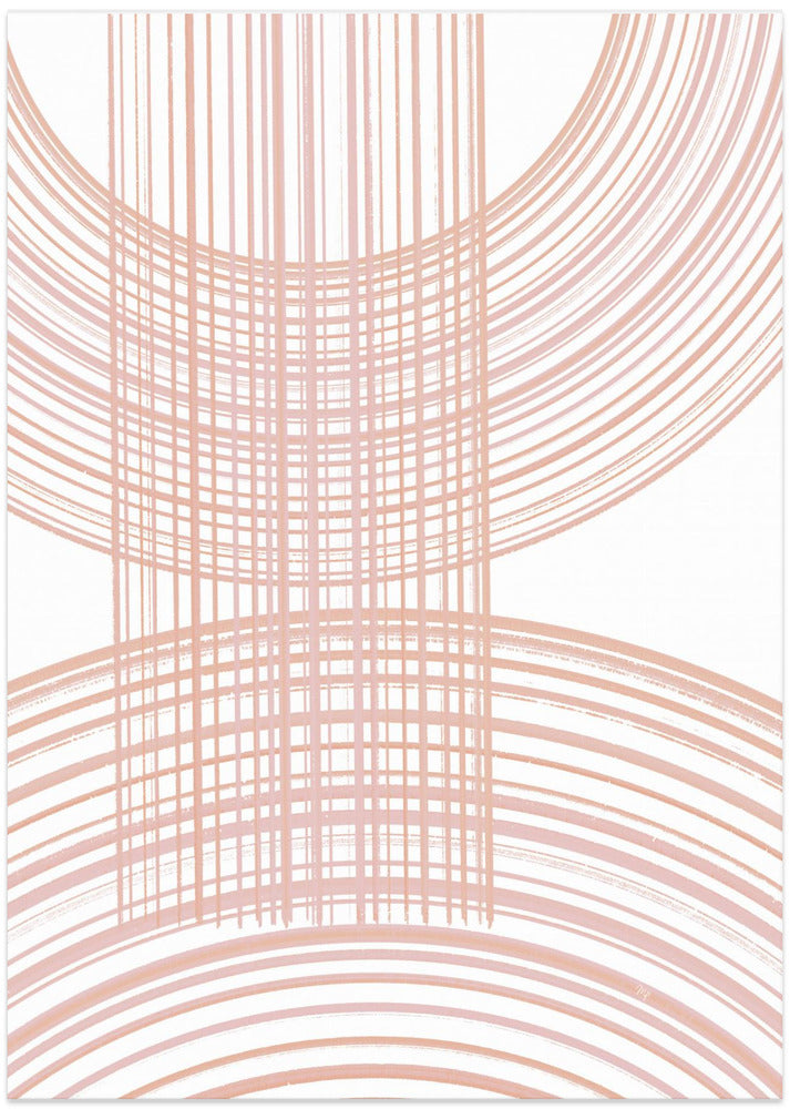 Geometric Patterns With Intersecting Line - Art Print by Martina