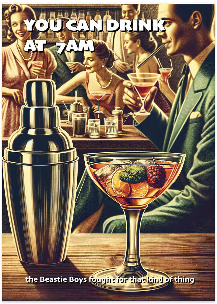 You can drink at 7am - Art Print by Andreas Magnusson