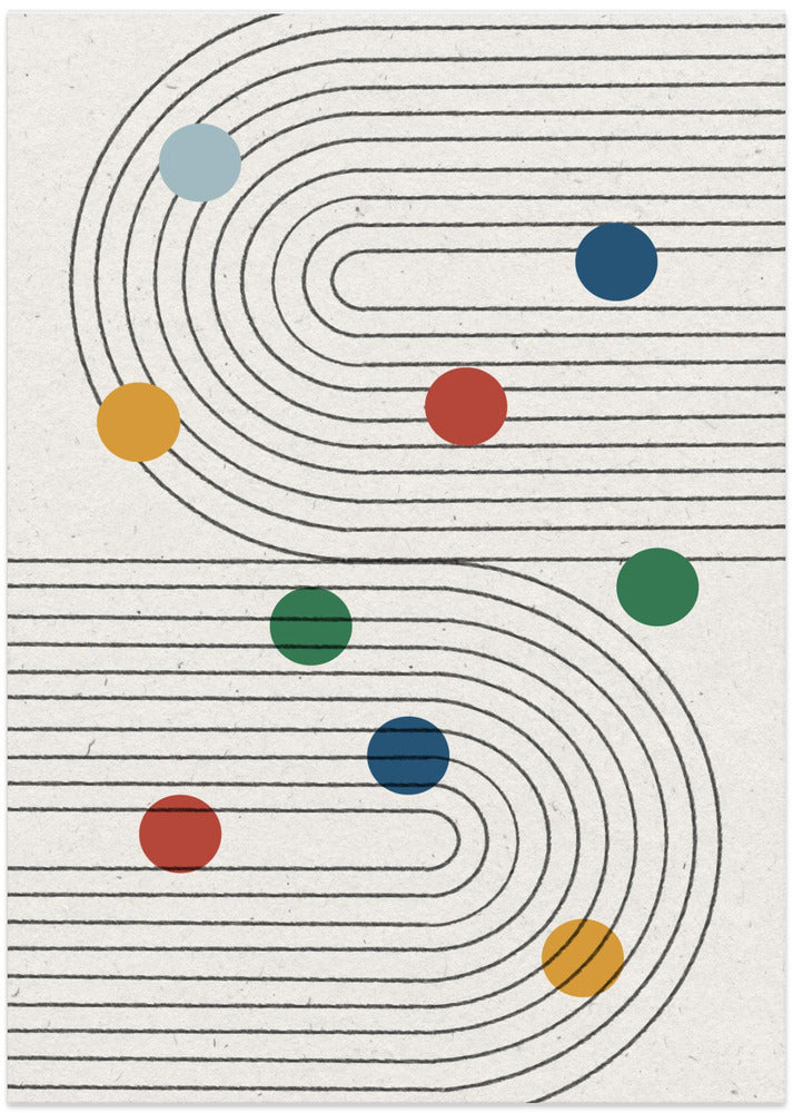 Curved Pathways - Art Print by THE MIUUS STUDIO