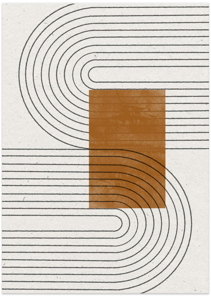 Curved Connections - Art Print by THE MIUUS STUDIO