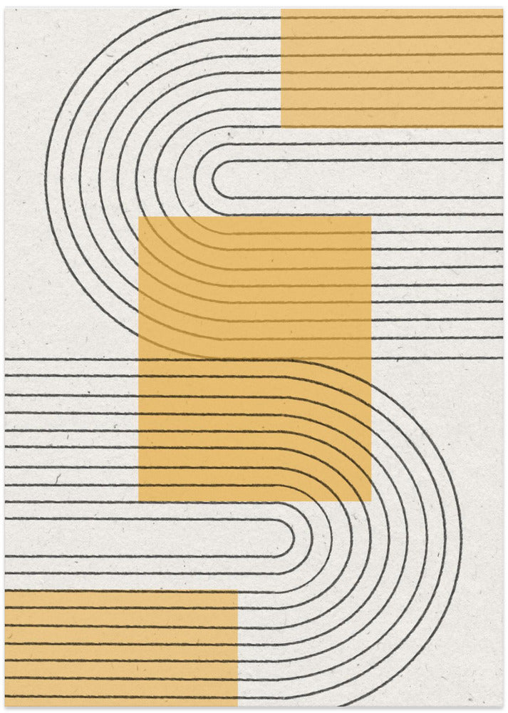 Curved Harmony - Art Print by THE MIUUS STUDIO